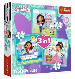 Puzzle 3w1 Aktywności Gabby TREFL