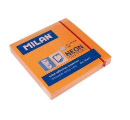 Karteczki samoprzylepne 76x76 neon.pomarańcz MILAN
