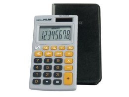 Kalkulator 8 pozycyjny szaro-pomarańczowy MILAN