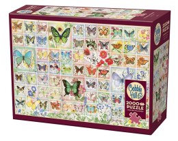 Puzzle 2000 Motyle i kwiaty