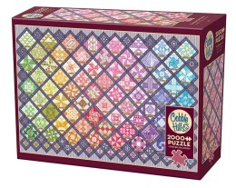 Puzzle 2000 Tęczowy patchwork