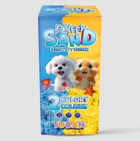 Zestaw Fluffy Sand 2x70g niebieski/żółty TUBAN