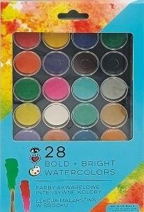 Farby akwarelowe - 28 intensywnych kolorów STnux