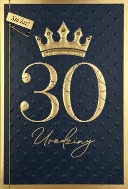 Karnet B6 Urodziny 30