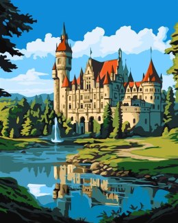 Malowanie po numerach - Magiczny zamek 40x50cm