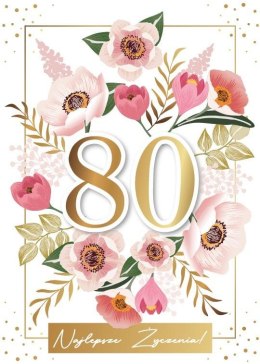 Karnet urodziny 80
