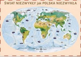 Świat. Mapa ścienna Polska Niezwykła Junior